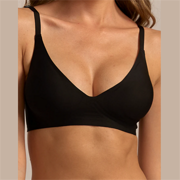 FEMIFEMME ANTIGRAVITY SØMLØS PUSH UP BH SORT - FF5001